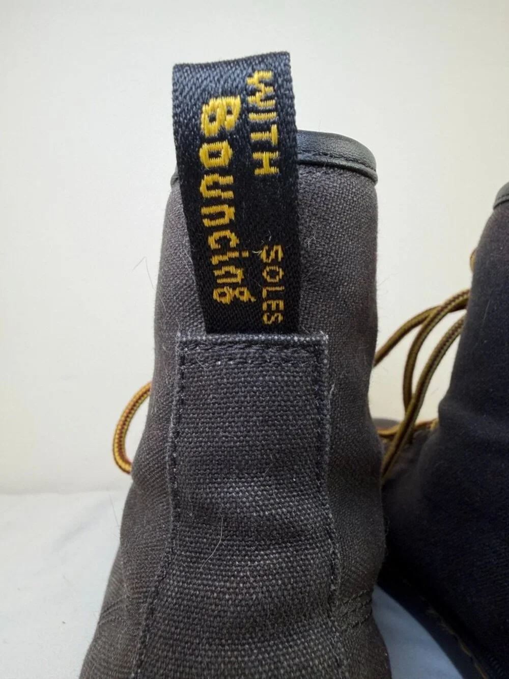 Dr DOC MARTENS Sheridan Canvas Ankle Boots Black Womens 7 - Picture 9 of 12